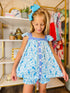Bowtism Seahorse Flutter Shorts Set and Matching Bow - Bowtism